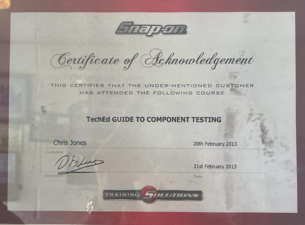 Snap-on TechEd guide to component testing