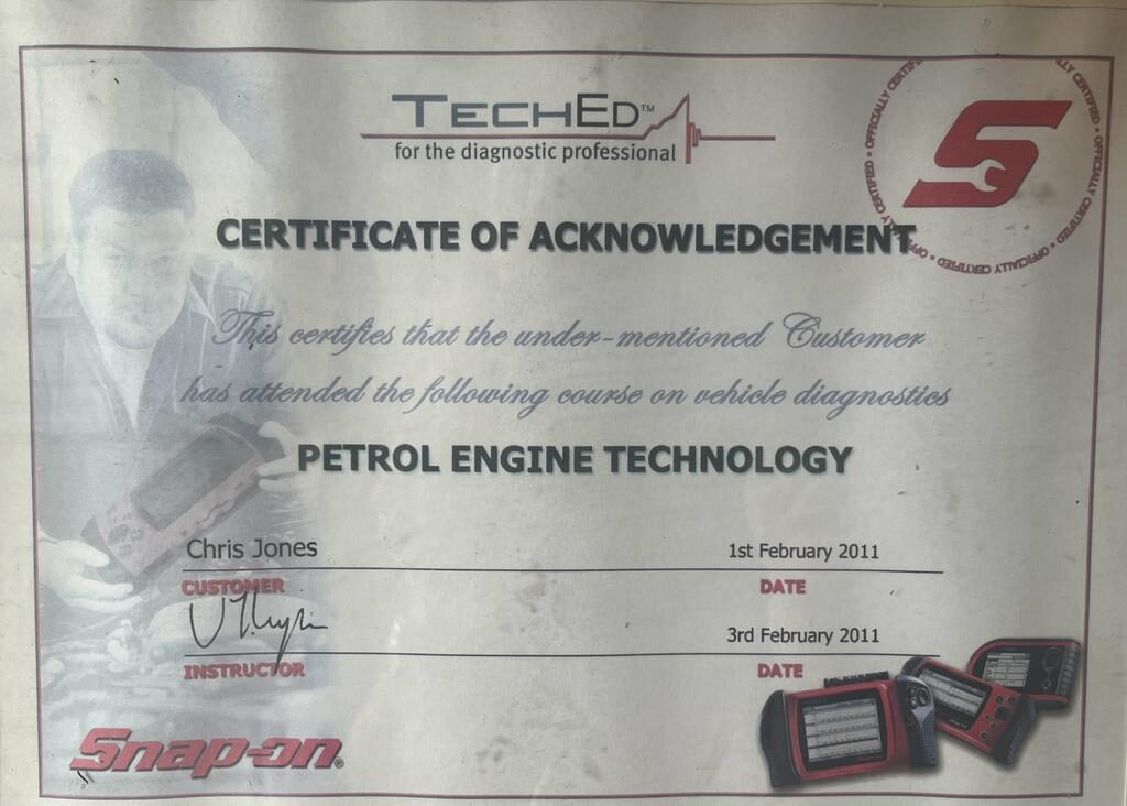 Snap-on TechEd petrol engine technology